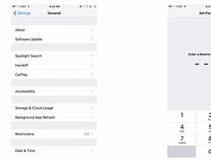 Image result for iPhone 8 Settings Page