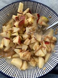 Image result for Apple and Peanut Butter Oatmeal