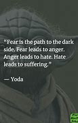Image result for Yoda Quote About Fear