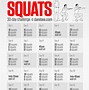Image result for 30-Day Squat Challenge Calendar