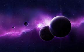 Image result for Purple Galaxy with Planets
