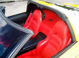 Image result for Yellow Car with Red Interior