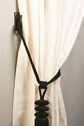 Image result for Where to Place Curtain Tie Back Hooks