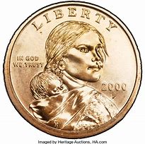 Image result for 2000 Sacagawea Dollar Feeder Fingerprint