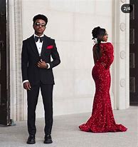 Image result for Red and Black Prom Couples