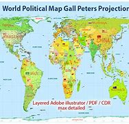 Image result for Peters World Map