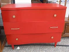 Image result for Vintage Red Dresser