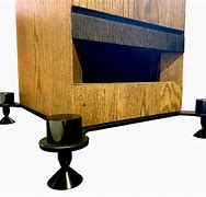 Image result for Adjustable Speaker Stands That Fit Behide Lounge or Small Gaps