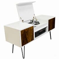 Image result for Stereo Cabinet with Turntable Shelf