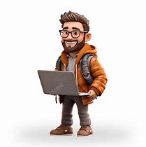 Image result for PNG Character with Laptop
