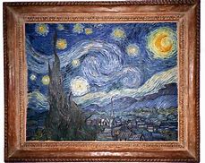 Image result for New York City Canvas Wall Art Manhattan Van Gogh Starry Night Skyline Painting
