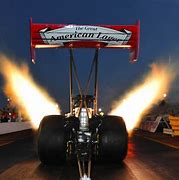 Image result for Nitro Funny Car Flames at Night