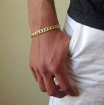 Image result for Small Gold Bracelet Men