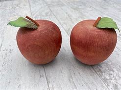 Image result for Golden Wood Apple Decor