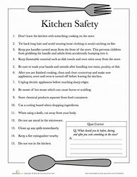 Image result for Kitchen Safety Checklist