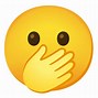 Image result for Finger On Mouth Emoji
