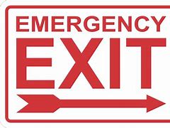 Image result for Symbol of Emergency Exit