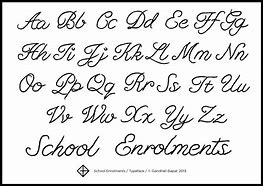 Image result for English Cursive Letters