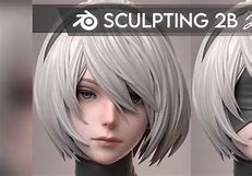 Image result for Nier Automata 2B Hair