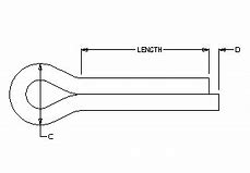 Image result for Hairpin Cotter Pin Size Chart