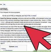 Image result for HTML Wikipedia