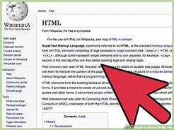 Image result for HTML Wikipedia