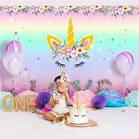 Image result for Unicorn Background 1st Birthday