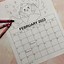 Image result for February Calendar Coloring Page