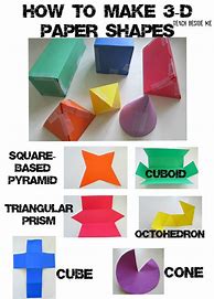 Image result for 3D Paper Shape Templates