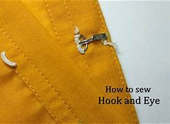 Image result for Hook and Eye Enclosure Sewing