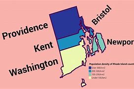 Image result for Rhode Island Population Map