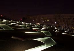 Image result for Pentagon Memorial at Night