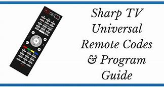Image result for Sharp MTS Universal Remote CRT TV