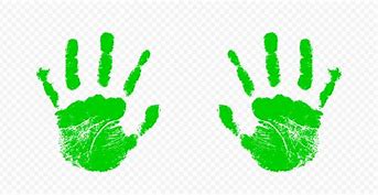 Image result for Green Handprint Clip Art