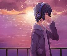 Image result for Anime Boy Glasses Headphones