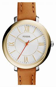 Image result for Square Fossil Watch with Leather Strap