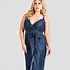 Image result for Plus Size Long Jean Dress