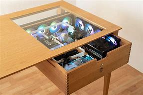 Image result for PC Built into Desk