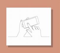 Image result for Hand Holding Cell Phone Drawing