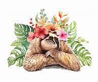 Image result for Sloth Art Colorful