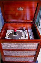 Image result for Vintage RCA Victor Record Player with Speakers