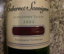 Image result for Scherrer Cabernet Sauvignon Scherrer