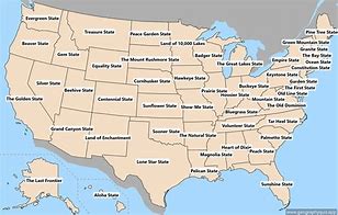 Image result for united states maps with cities nickname
