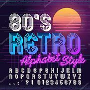 Image result for Eighties Font