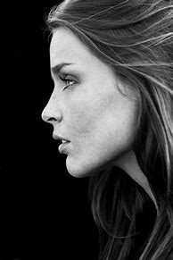 Image result for Side Face Black and White