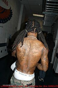 Image result for Lil Wayne Back Tattoos