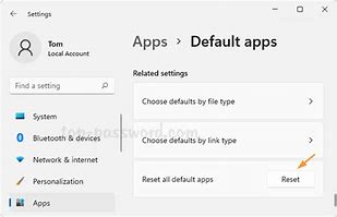 Image result for Restore Default Apps Windows 11