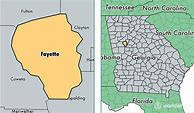 Image result for Fayette County GA Map