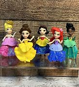 Image result for Disney Princess Little Kingdom Belle Glitter Stretch Fashion Doll