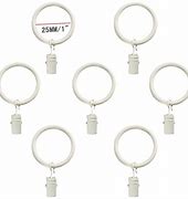 Image result for Curtain Metal Rings with Clips